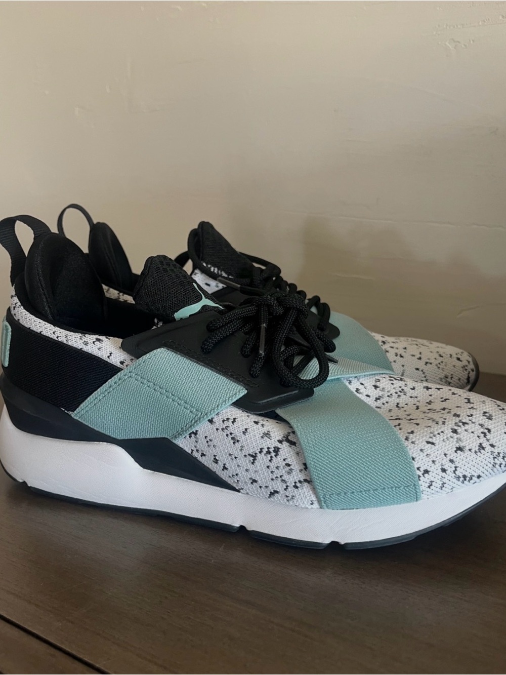 Puma Kids Sneakers in Mint and Black